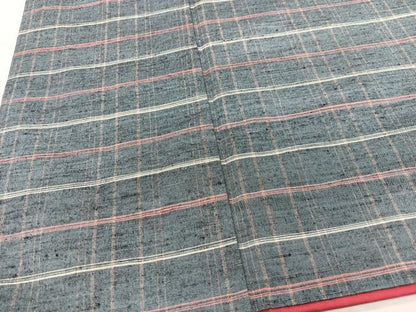 平和屋着物■上質な紬　格子柄　正絹　逸品　CABM2014xe