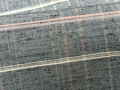 平和屋着物■上質な紬　格子柄　正絹　逸品　CABM2014xe
