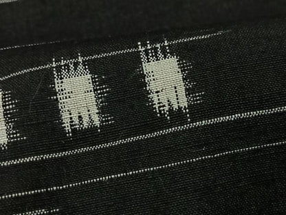 平和屋着物■上質な紬　横段文　正絹　逸品　未使用　CABM2022xe