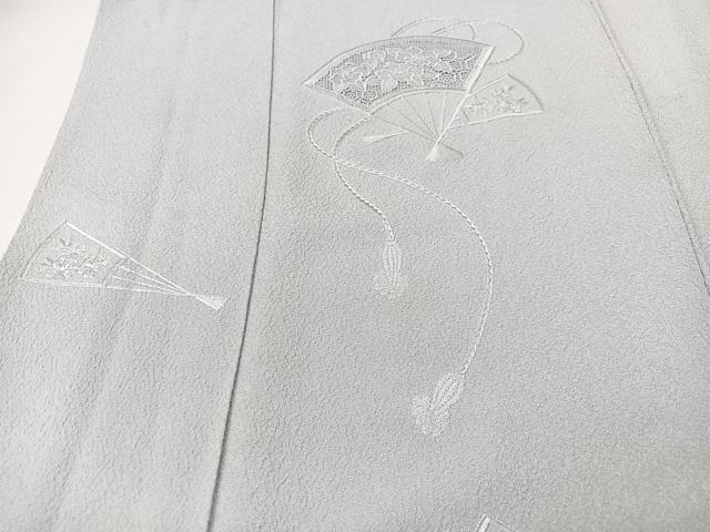 平和屋着物■中国三大刺繍　スワトウ刺繍　総刺繍　訪問着　扇面花文　正絹　逸品　CABM2056xe