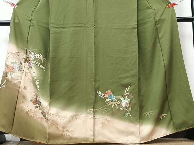 平和屋着物■訪問着　辻が花　暈し染め　金彩　正絹　逸品　CABM2061xe