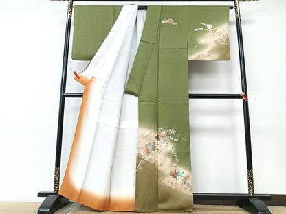 平和屋着物■訪問着　辻が花　暈し染め　金彩　正絹　逸品　CABM2061xe