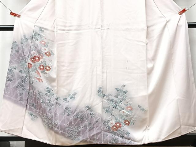 平和屋着物■訪問着　草花文　暈し染め　正絹　逸品　CABM2066xe