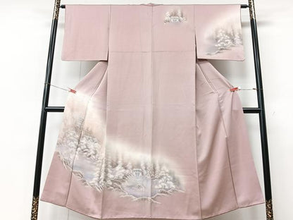 平和屋着物■訪問着　風景文　暈し染め　正絹　逸品　CABM2067xe