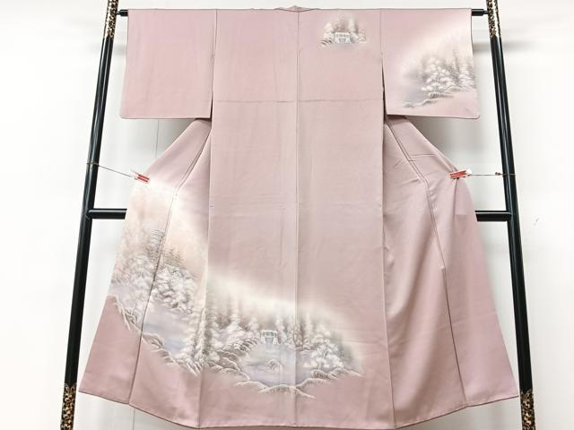 平和屋着物■訪問着　風景文　暈し染め　正絹　逸品　CABM2067xe