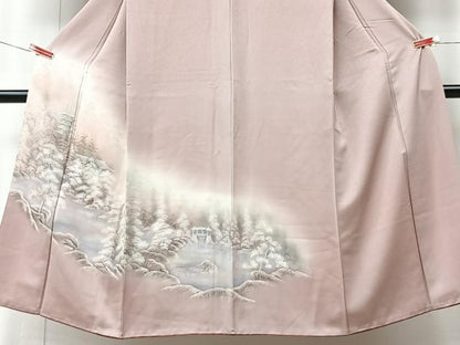 平和屋着物■訪問着　風景文　暈し染め　正絹　逸品　CABM2067xe