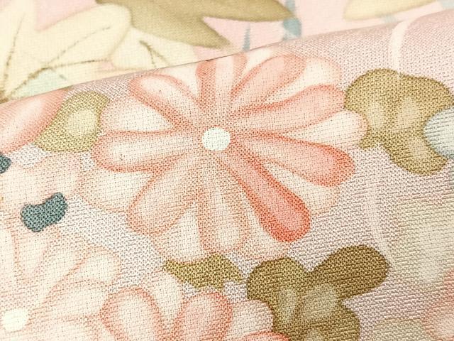 平和屋着物■訪問着　手描き　草花文　暈し染め　正絹　逸品　CABM2069xe