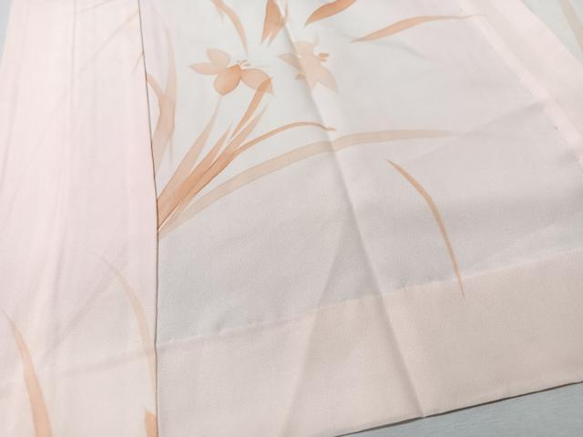 平和屋着物■長襦袢　無双仕立て　草花文　正絹　逸品　CABM2074xe
