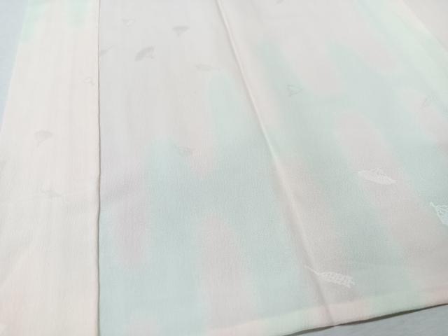 平和屋着物■長襦袢　無双仕立て　扇地紋　暈し染め　正絹　逸品　CABM2075xe