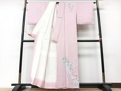 平和屋着物■訪問着　刺繍　短冊花唐草文　正絹　逸品　CABM2082xe