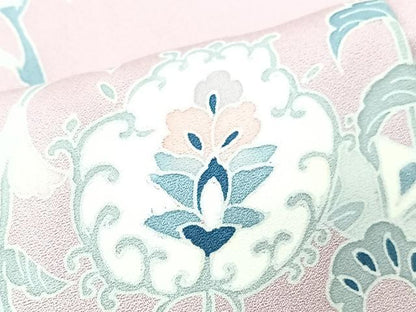 平和屋着物■訪問着　刺繍　短冊花唐草文　正絹　逸品　CABM2082xe