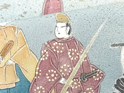 平和屋着物■豪華黒留袖　作家物　寿光織　人物風景文　暈し染め　金彩　正絹　逸品　CABM2089xe