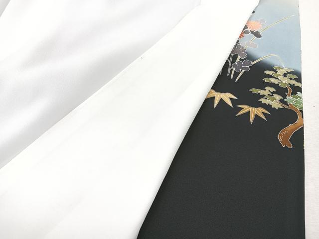 平和屋着物■豪華黒留袖　作家物　寿光織　人物風景文　暈し染め　金彩　正絹　逸品　CABM2089xe