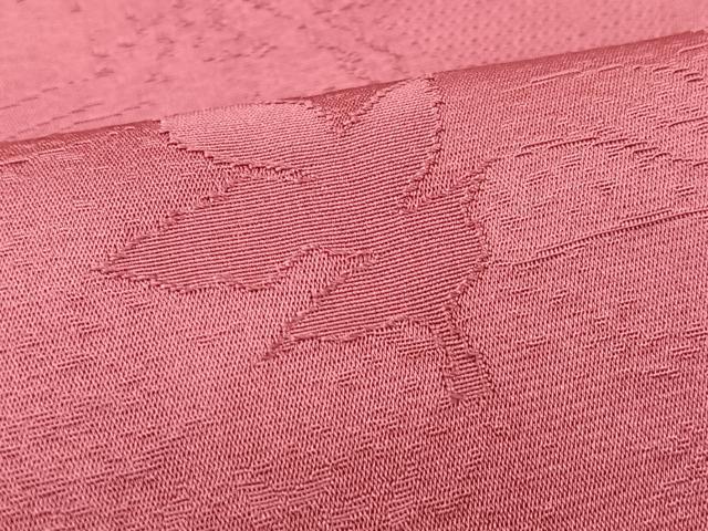 平和屋着物■上質な色無地　舞葉地紋　長春色　正絹　逸品　CABM2105xe
