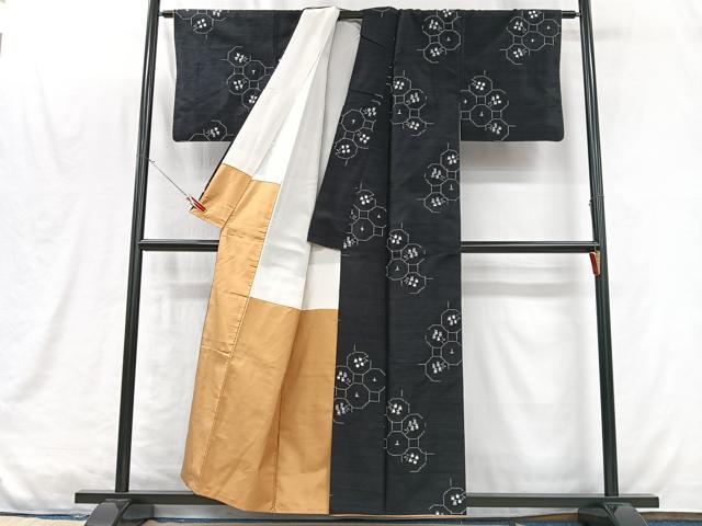 平和屋着物■上質な紬　蜀江文　正絹　逸品　CABM2106xe