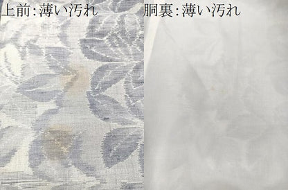 平和屋着物■上質な紬　草花間道　正絹　逸品　CABM2107xe