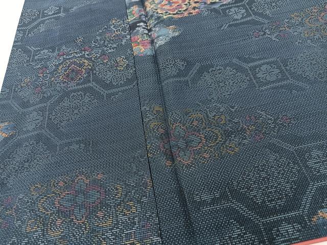 平和屋着物■本場大島紬　正倉院花文　正絹　逸品　CABM2108xe
