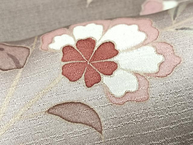 平和屋着物■訪問着　刺繍　草花文　暈し染め　正絹　逸品　CABM2111xe