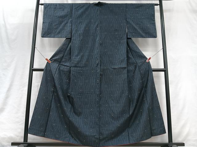 平和屋着物■本場大島紬　7マルキ　立涌文　正絹　逸品　CABM2112xe