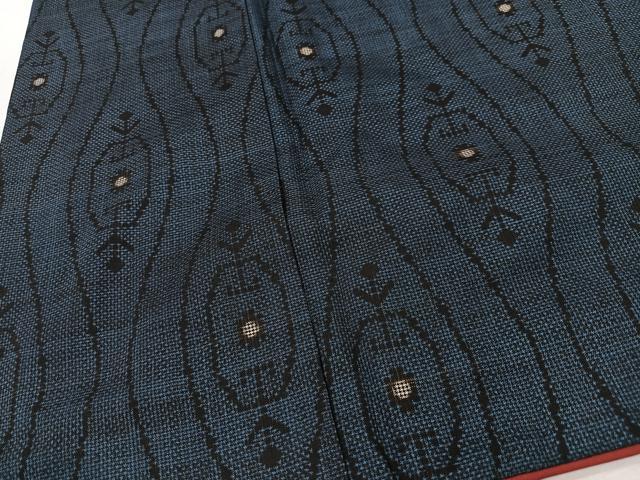 平和屋着物■本場大島紬　7マルキ　立涌文　正絹　逸品　CABM2112xe