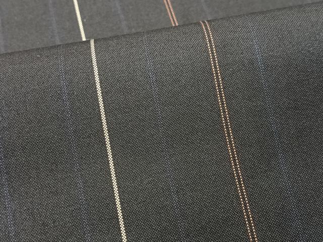 平和屋着物■本場縞大島紬　間道　正絹　逸品　CABM2113xe