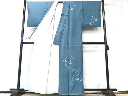 平和屋着物■訪問着　ろうけつ染め　枝葉文　正絹　逸品　CABM2120xe
