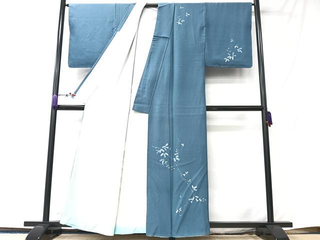 平和屋着物■訪問着　ろうけつ染め　枝葉文　正絹　逸品　CABM2120xe