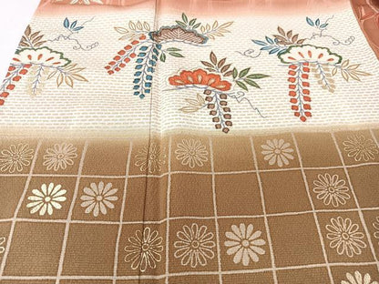 平和屋着物■訪問着　立涌笹竹松文　暈し染め　金彩　正絹　逸品　未使用　CABM2122xe