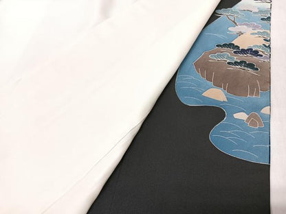 平和屋着物■豪華黒留袖　作家物　風景文　暈し染め　正絹　逸品　CABM2130xe