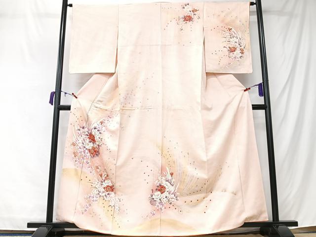平和屋着物■訪問着　花鳥文　暈し染め　金彩　正絹　逸品　CABM2143xe