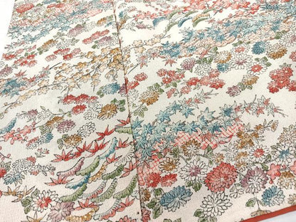 平和屋着物■上質な小紋　作家物　本草木染　枝花文　正絹　逸品　未使用　CABM2145xe