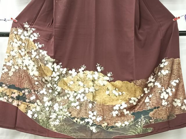 平和屋着物■豪華色留袖　枝桜文　金彩　正絹　逸品　CABM2146xe