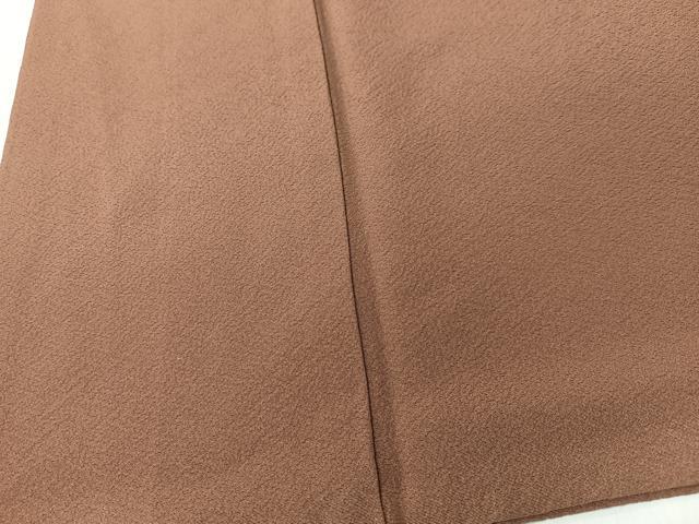 平和屋着物■上質な色無地　渋紙色　正絹　逸品　CABM2148xe