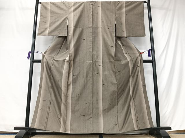 平和屋着物■上質な紬　舞葉間道　正絹　逸品　CABM2151xe
