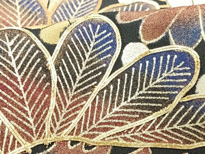 平和屋着物■豪華黒留袖　駒刺繍　松竹梅　暈し染め　金彩　正絹　逸品　CABM2154xe