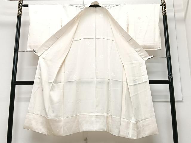 平和屋着物■長襦袢　無双仕立て　舞桜地紋　正絹　逸品　CABM2156xe