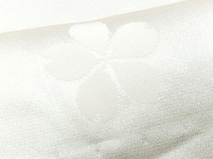 平和屋着物■長襦袢　無双仕立て　舞桜地紋　正絹　逸品　CABM2156xe
