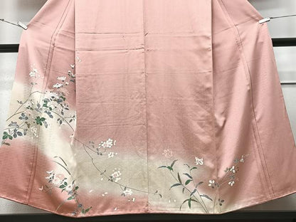 平和屋着物■訪問着　枝花文　暈し染め　正絹　逸品　CABM2157xe