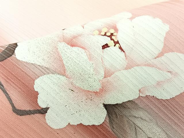 平和屋着物■訪問着　手描き　孔雀花文　暈し染め　金銀彩　正絹　逸品　CABM2160xe