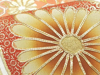 平和屋着物■豪華黒留袖　駒刺繍　鳳凰花文　暈し染め　金彩　正絹　逸品　CABM2161xe