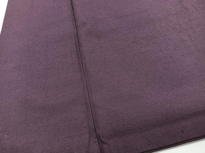 平和屋着物■上質な紬　蒲葡色　正絹　逸品　CABM2164xe