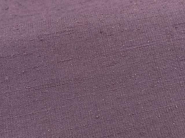 平和屋着物■上質な紬　蒲葡色　正絹　逸品　CABM2164xe