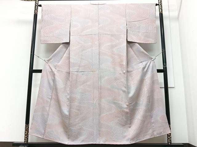 平和屋着物■上質な小紋　流水文　暈し染め　正絹　逸品　CABM2174xe