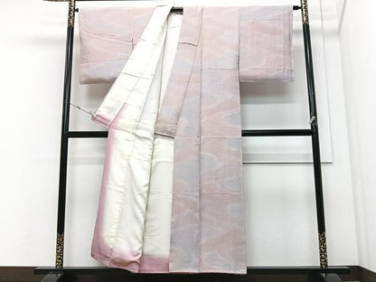 平和屋着物■上質な小紋　流水文　暈し染め　正絹　逸品　CABM2174xe