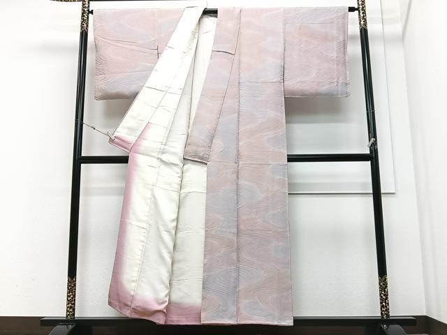 平和屋着物■上質な小紋　流水文　暈し染め　正絹　逸品　CABM2174xe