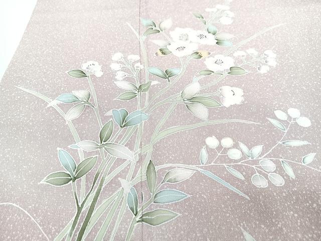 平和屋着物■訪問着　草花文　暈し染め　正絹　逸品　CABM2177xe