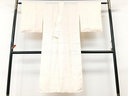 平和屋着物■長襦袢　無双仕立て　舞桜地紋　正絹　逸品　CABM2187xe
