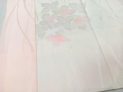 平和屋着物■長襦袢　袷　立波舞花地紋　暈し染め　正絹　逸品　CABM2189xe