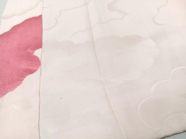 平和屋着物■長襦袢　袷　雲取り地紋　正絹　逸品　CABM2193xe