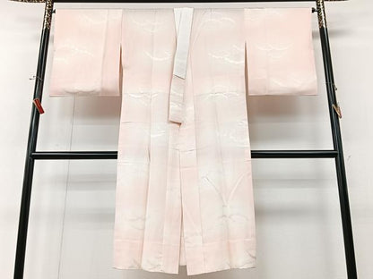 平和屋着物■長襦袢　無双仕立て　雪芝地紋　暈し染め　正絹　逸品　CABM2194xe